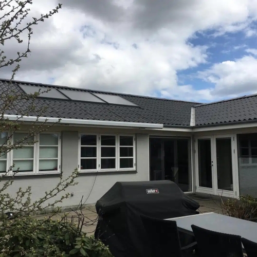 Tagrenovering i Greve med nye materialer og finish.